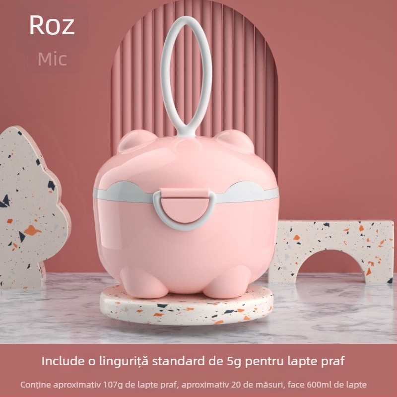 Cutie de stocare pentru lapte praf de bebeluș, cu capac etanș și rezistent la umezeală, de mare capacitate, pentru gustări.
