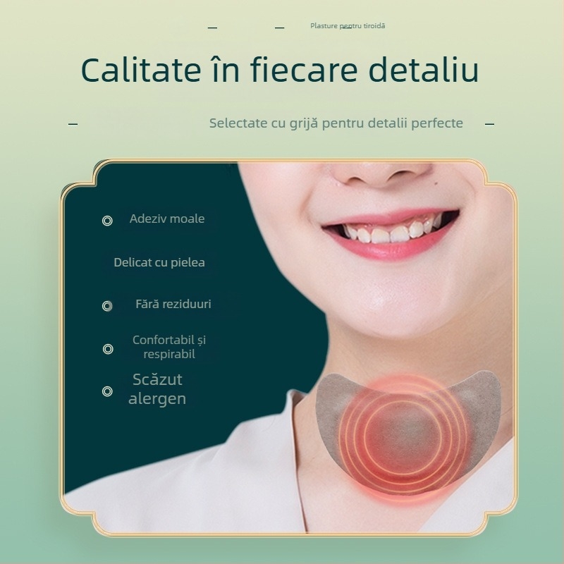 Sunflower plasture tiroidian pentru gât, ameliorare a disconfortului în zona limfatică