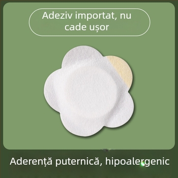 Patch ombilical din spunlace cu floare de prune – material nețesut, adeziv medical respirabil