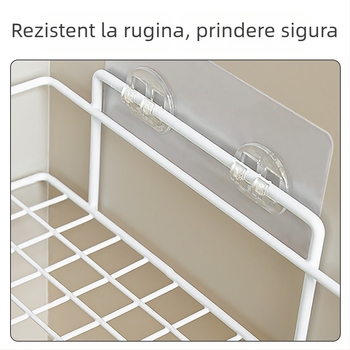 Raft de depozitare triunghiular, montat pe perete, fără găuri, pentru baie, toaletă și bucătărie