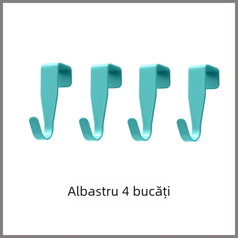 Qihang Umerașe din oțel carbon, montate pe spate pentru dulapuri și garderobe, agățători de ușă, fără găuri, suport de depozitare pentru haine