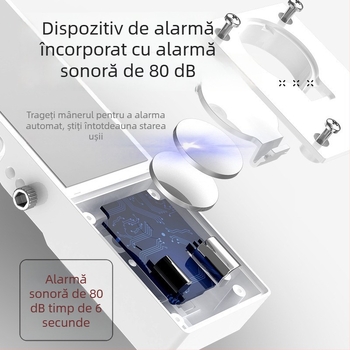 Opritor de ușă pentru copii pentru apartamente închiriate, lacăt de siguranță pentru persoane care locuiesc singure, dispozitiv anti-deschidere