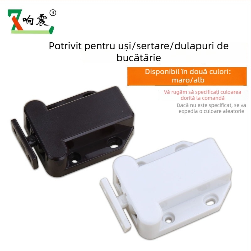 Beetle mecanism de revenire cu blocare automată pentru ușă de dulap fără mâner, montaj ascuns snap-on
