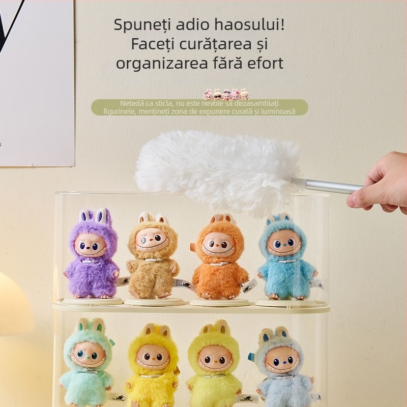 Cutie de afișaj din acrilic, protecție la praf pentru figuri și păpuși, 4 L