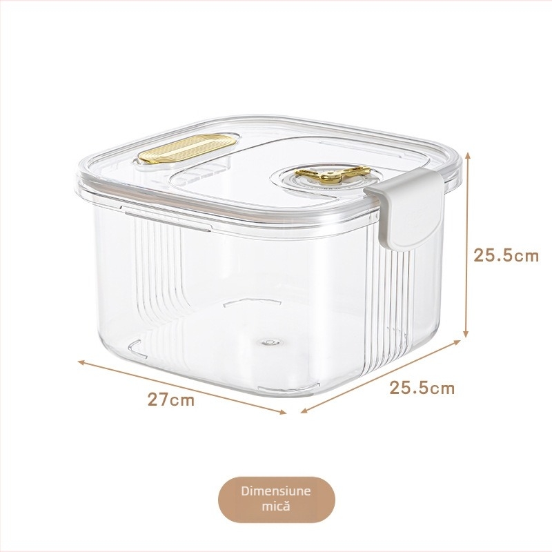 Recipient etanș pentru depozitarea cerealelor, protecție împotriva insectelor și umezelii, stil japonez pentru orez, capacitate peste 10 L