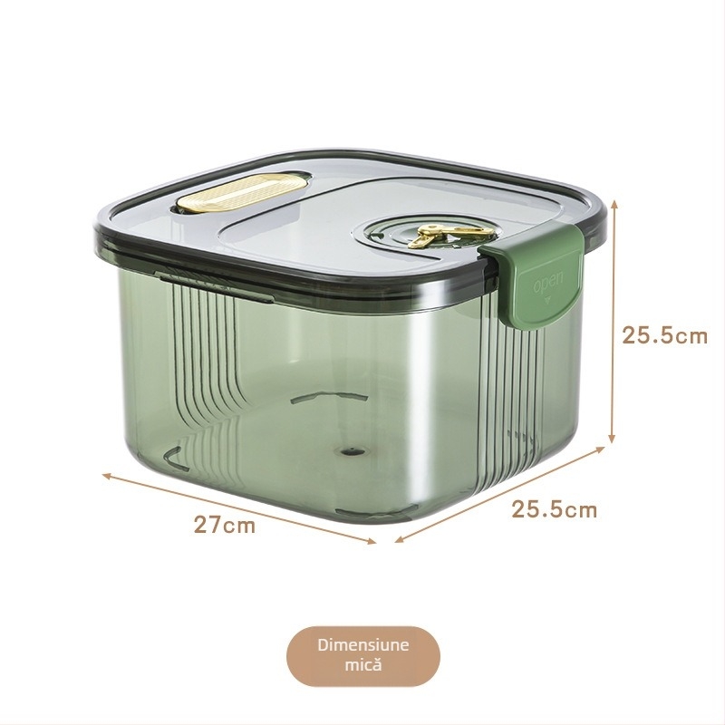 Recipient etanș pentru depozitarea cerealelor, protecție împotriva insectelor și umezelii, stil japonez pentru orez, capacitate peste 10 L