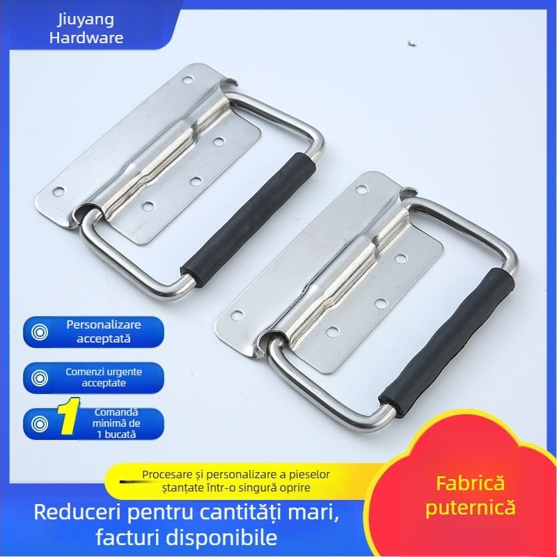Mâner din oțel inoxidabil 304, cu design split pentru uși de dulap și sertare, cu inel de tragere mobil, mâner industrial