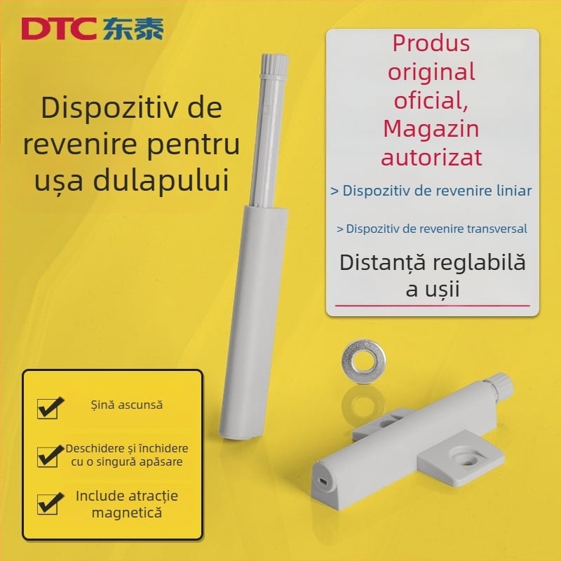 DTC Rebounder magnetic pentru ușile de garderobă și dulap, fără mâner, închidere automată