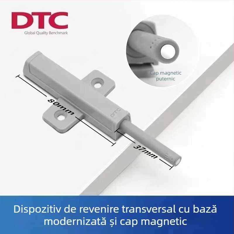 DTC Rebounder magnetic pentru ușile de garderobă și dulap, fără mâner, închidere automată