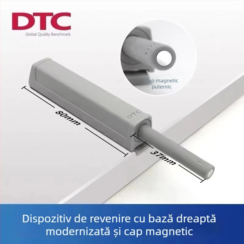 DTC Rebounder magnetic pentru ușile de garderobă și dulap, fără mâner, închidere automată