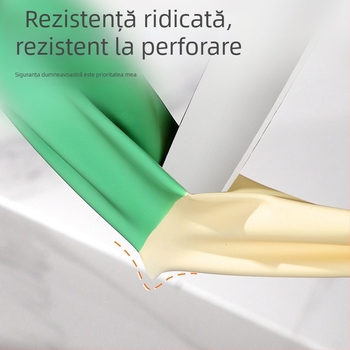 Mănuși de spălat vase din nitril – damă, bucătărie, durabile pentru treburile casnice, iarnă, îngroșate, antiderapante, lungi, impermeabile