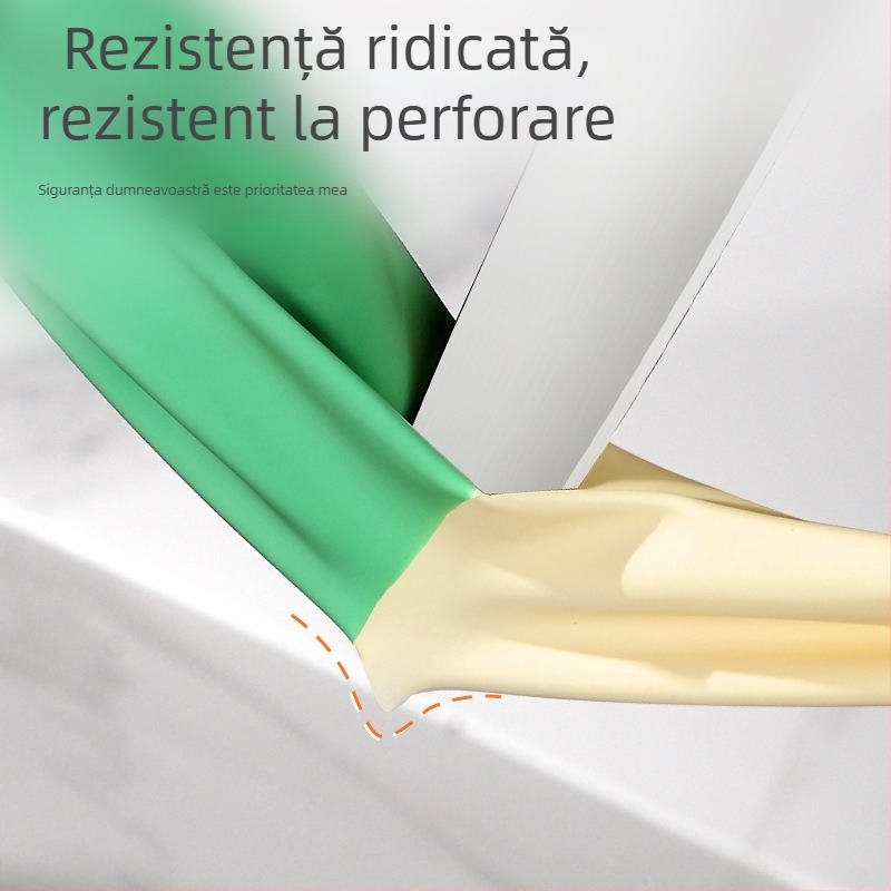 Mănuși de spălat vase din nitril – damă, bucătărie, durabile pentru treburile casnice, iarnă, îngroșate, antiderapante, lungi, impermeabile