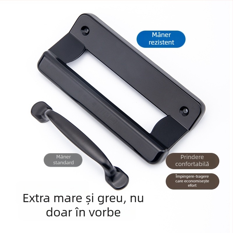 Top Valley mâner din aluminiu cu întrerupere termică pentru uși și ferestre – aliaj de zinc, pentru uși și ferestre glisante, model LS Spring Light