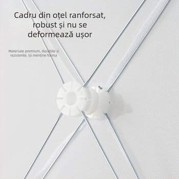 Capac de farfurii din plasă, pliabil, pentru uz casnic, protecție împotriva muștelor și prafului, dimensiune mare