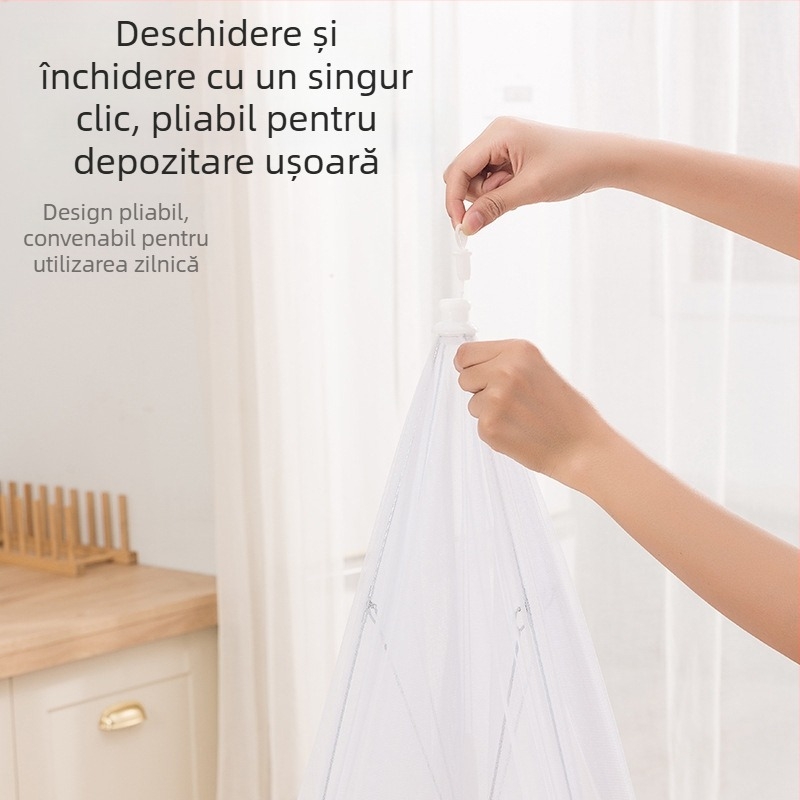 Capac de farfurii din plasă, pliabil, pentru uz casnic, protecție împotriva muștelor și prafului, dimensiune mare