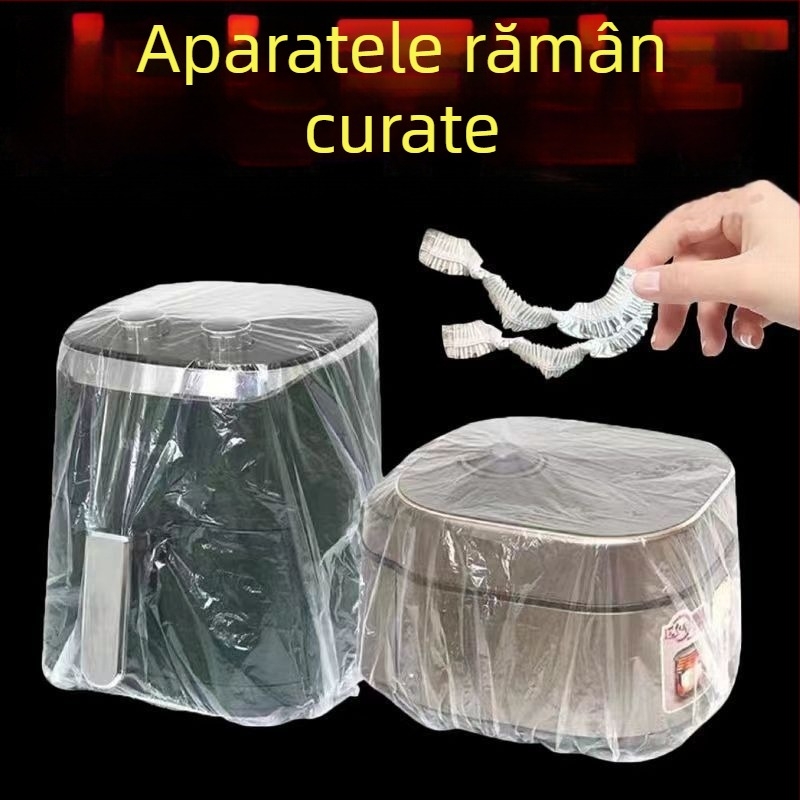 Husă transparentă pentru praf, extra mare, pentru electrocasnice, acoperire universală completă, multifuncțională
