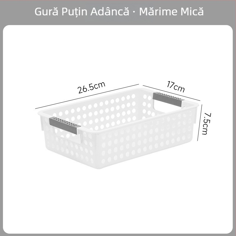 Cutie de depozitare din plastic pentru obiecte diverse — model în carouri, capacitate 12, fără capac, stil minimalist modern