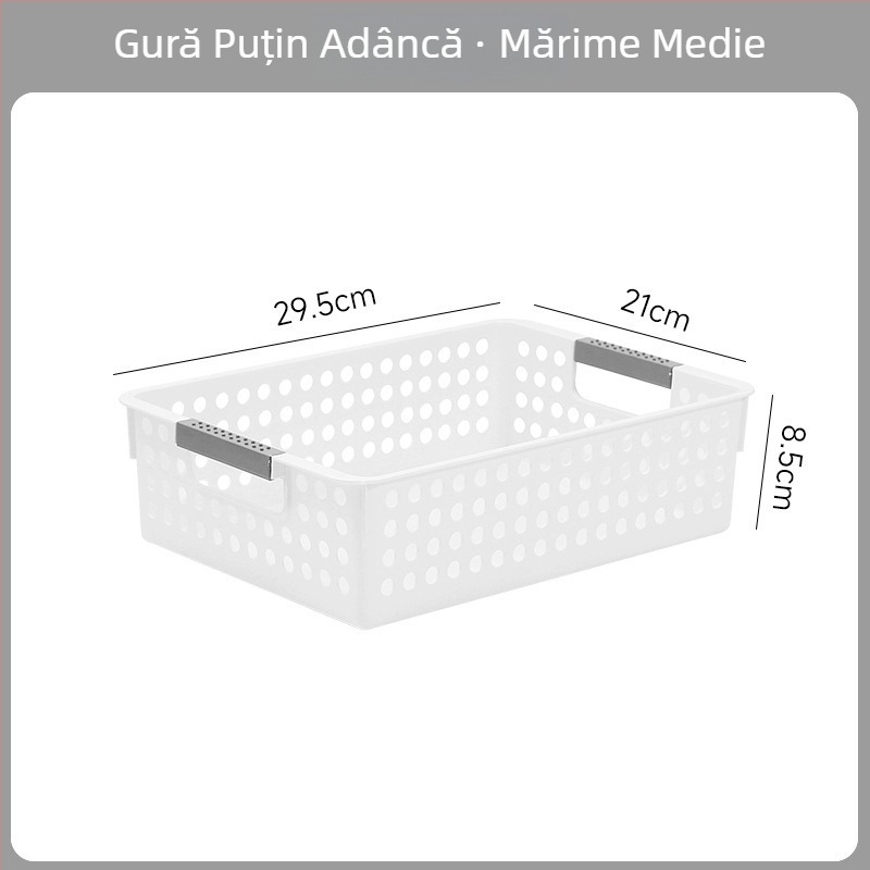 Cutie de depozitare din plastic pentru obiecte diverse — model în carouri, capacitate 12, fără capac, stil minimalist modern