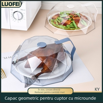 Capac pentru microunde, rezistent la grăsimi și stropiri, capac multifuncțional pentru menținerea prospețimii și încălzirea mâncărurilor calde