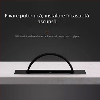 Mâner Tatami ascuns, încastrat, pentru acoperire pat și placă pat, mâner de ușă pentru dulap rotativ cu clemă ascunsă