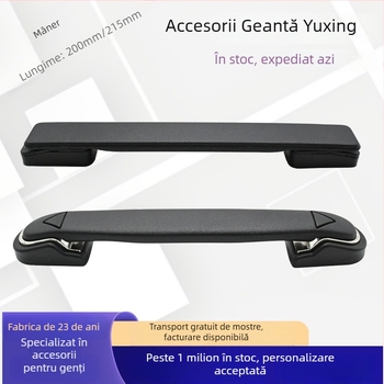 Mâner din plastic negru pentru valiză
