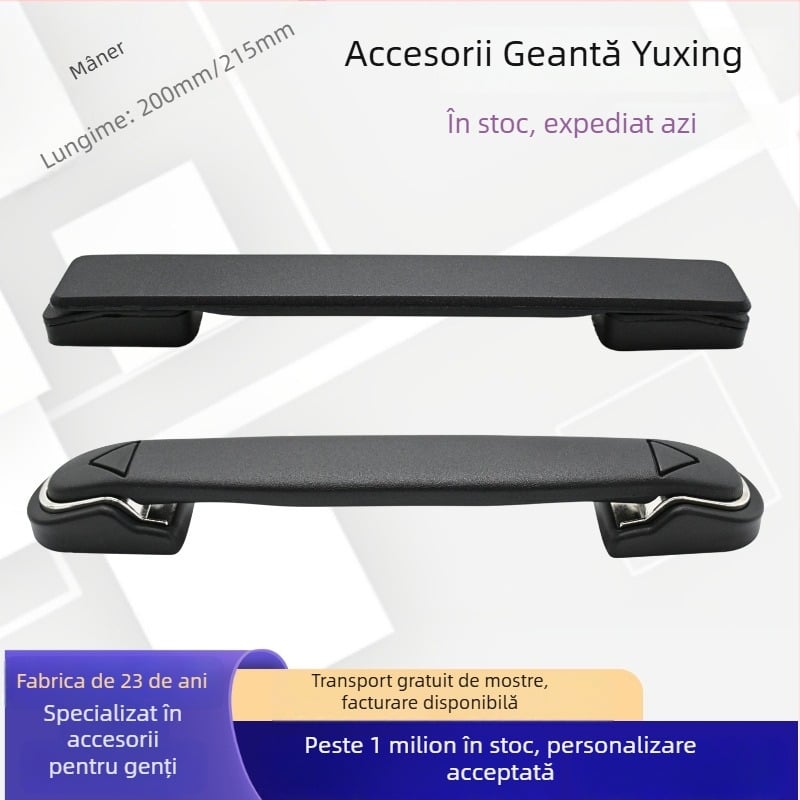 Mâner din plastic negru pentru valiză