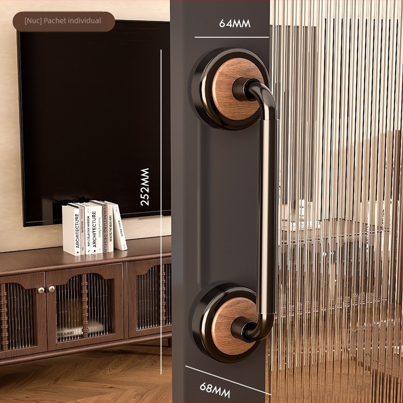 Mâner cu ventuză pentru uși glisante din sticlă, fără găuri, pentru mobilier, ferestre și baie