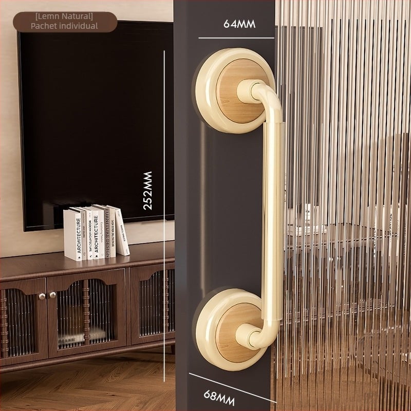 Mâner cu ventuză pentru uși glisante din sticlă, fără găuri, pentru mobilier, ferestre și baie