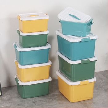 Cutie de depozitare din plastic pentru jucările copiilor, capacitate mare, cu capac, pentru cărți, haine și medicamente