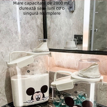 Cutie de depozitare pentru detergent de rufe, capacitate mare, pentru pudră și lichid