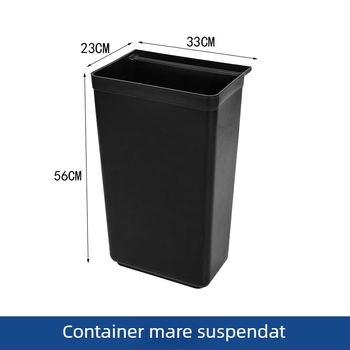 Recipient plastic pentru resturi alimentare, destinat cărucioarelor și coșurilor din restaurante