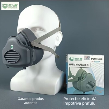 Mască antipraf pentru praf industrial, respirator respirabil pentru șlefuire și renovări în mină, model 3700