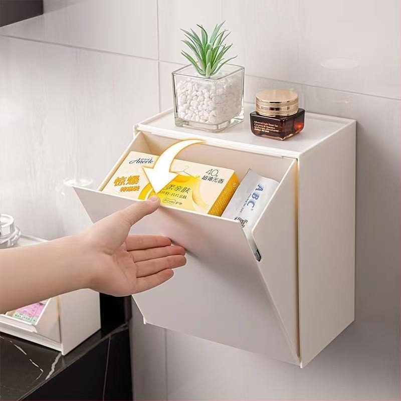 Cutie de medicamente cu montare pe perete, stil japonez, cu prindere magnetică, organizator compact pentru medicamentele de prim ajutor, depozitare acasă