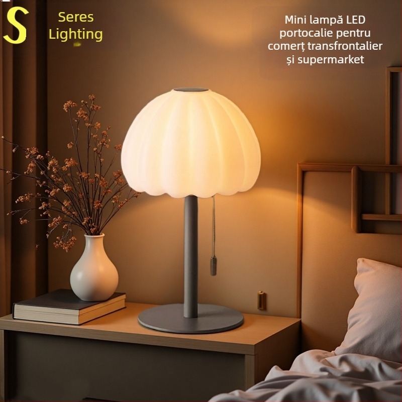 Lampa de birou compactă, multifuncțională, cu stil retro minimalist, întrerupător cu inel de tracțiune, control tactil superior, LED de înaltă calitate