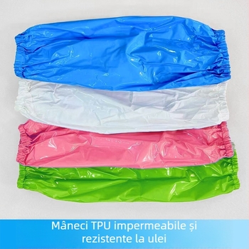 Manșete TPU, unisex, impermeabile, rezistente la uzură, igienice pentru industria alimentară, anti-murdărire și antiulei, mărime universală