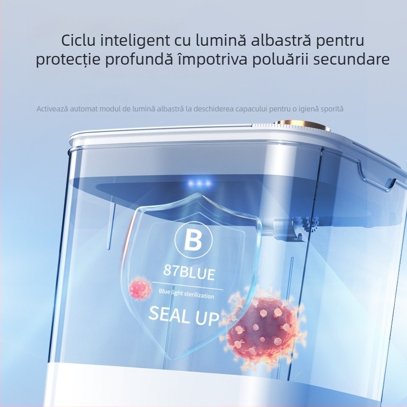 Coș de gunoi inteligent cu senzor, funcționare automată, capacitate mare, pentru casă, dormitor, bucătărie și baie