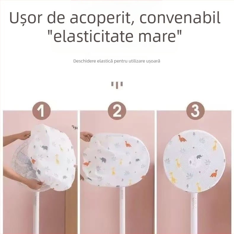 Husă plușată, protecție împotriva prafului pentru ventilatoare staționare și montate pe perete, husă universală de depozitare pentru casă