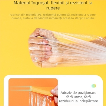 Folie de protecție împotriva prafului pentru mobilier, folie de plastic pentru acoperire completă