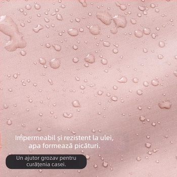 Șorț de bucătărie PVC, impermeabil și rezistent la ulei, stil de vară ușor, croială lată, poate șterge mâinile, drăguț și la modă, design nou pentru gătit