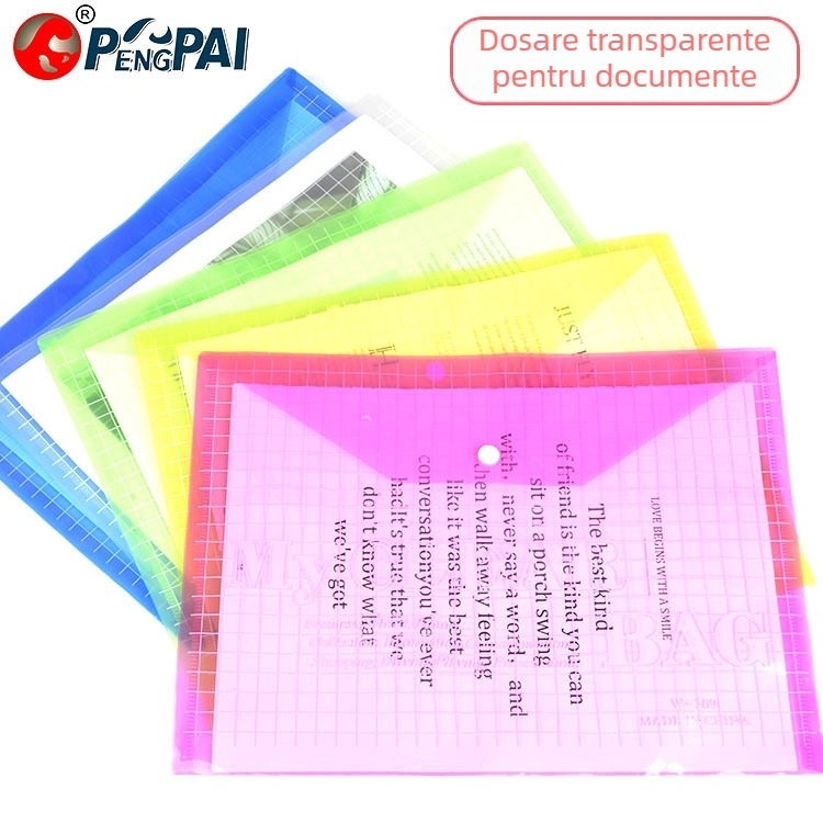 Mapă transparentă PP A4 pentru documente și chitanțe