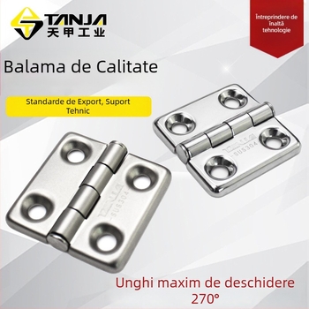 K118 Balama ascunsă, oțel inoxidabil, rezistentă, deschidere plată, balama pliabilă pentru dulapuri electrice