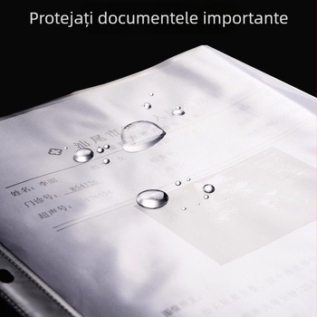 Mapă PVC pentru fișiere cu 11 găuri și buzunare pentru pagini, organizator de afaceri portabil
