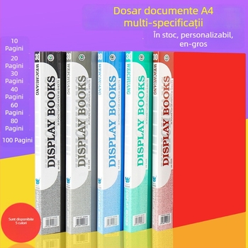 Weichuang AK serie caiet informativ A4 cu buzunare pentru inserții, dosar cu mai multe niveluri pentru documente și lucrări ale elevilor