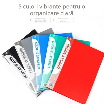 Weichuang AK serie caiet informativ A4 cu buzunare pentru inserții, dosar cu mai multe niveluri pentru documente și lucrări ale elevilor