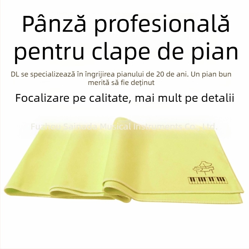 Husă dublu-față din catifea pentru tastatura pianului, protecție împotriva prafului pentru taste, opțiune imprimare logo