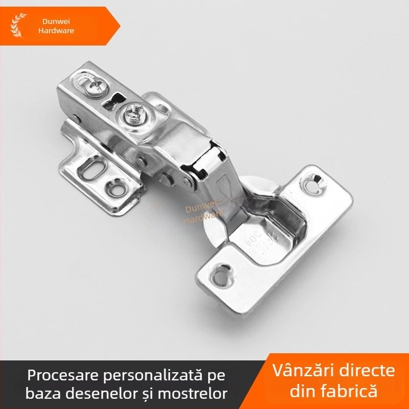 Balama din oțel inoxidabil cu braț scurt pentru dulapuri