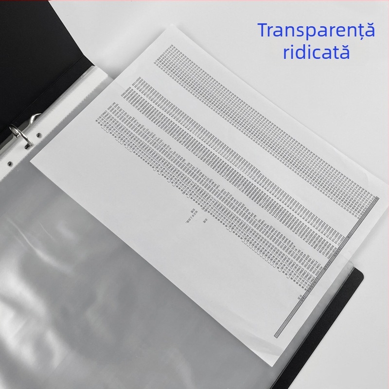 Dosare cu 11 găuri, dosare transparente pentru fișe, folie de protecție pentru materiale de studiu, depozitare documente de birou