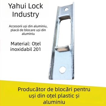 Încuietoare de ușă din aliaj de aluminiu cu zăvor din oțel inoxidabil, încuietoare canală pentru profil din aluminiu, ușă de baie