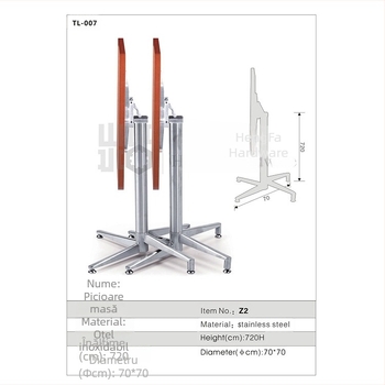 LANDSCAPE picioare pentru bar din oțel inoxidabil, pliabile, model Z2