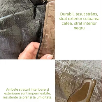 Geantă de ambalare pentru saltea, cu fermoar 3D, din plasă țesută, husă protectoare pentru mutare și depozitare